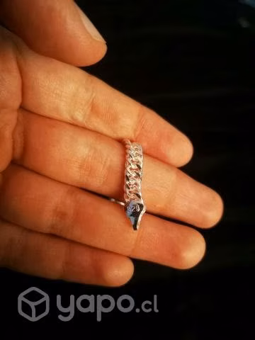 Pulsera De Plata Triple Grumet Ley925 - Imagen 3