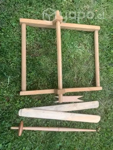 Telar Witral mapuche inicial de madera