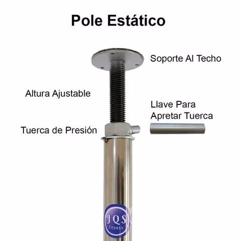 Barra Pole dance 38mm - Imagen 2