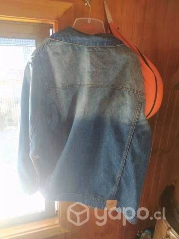 Chaqueta de Mezclilla Lois Talla L con Gorro