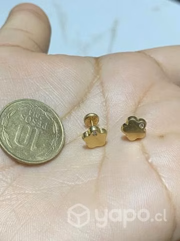 Aros de oro 18k - Imagen 2