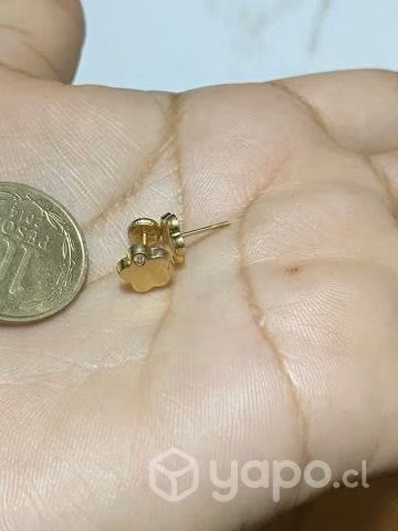 Aros de oro 18k