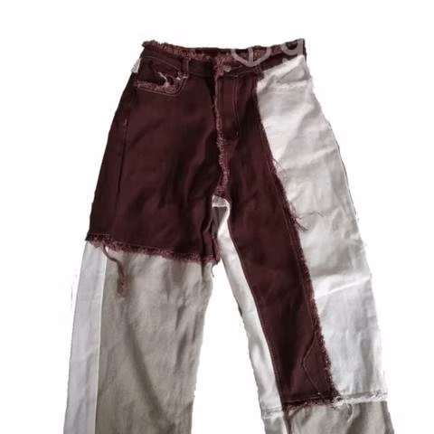 Pantalon patchwork Shein