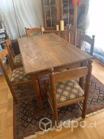 Juego Comedor de Pino Oregon Chileno