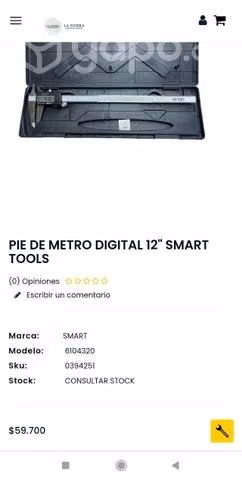 Pie De Metro Digital 12 Pulgadas Smart Tools