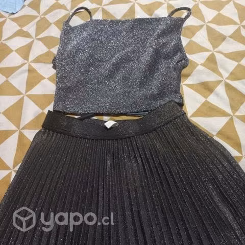 Conjunto de fiesta tela brillante Nuevo S,M,L