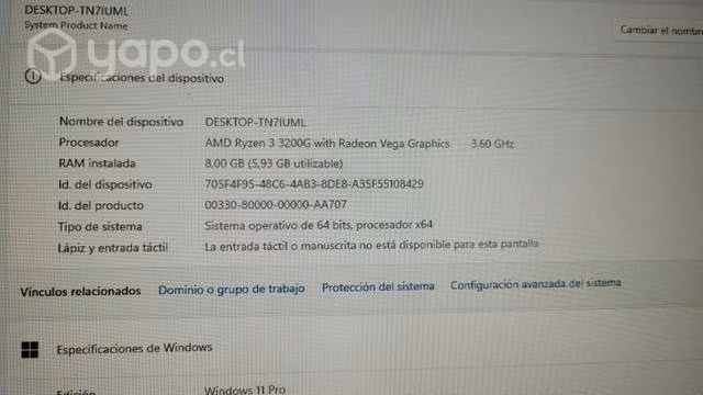 Computador ryzen 3 3200g - Imagen 3