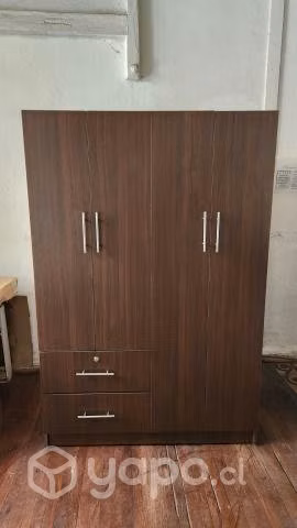 Closet 4p 2c color chocolate impecable
