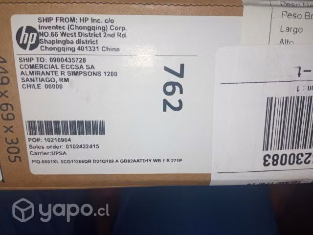 Notebook HP poco uso impecable