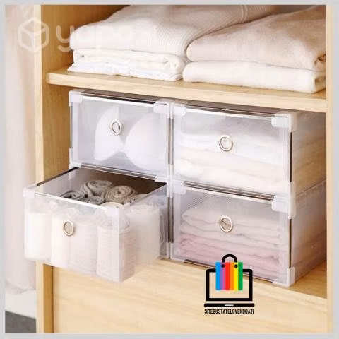 Set 10 Cajas Organizadoras, Apilables, Firmes y L