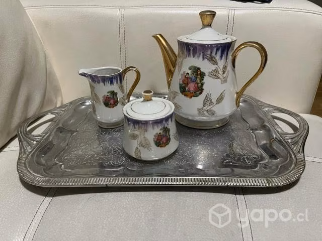 Elegante Juego de Té Antiguo - Imagen 3