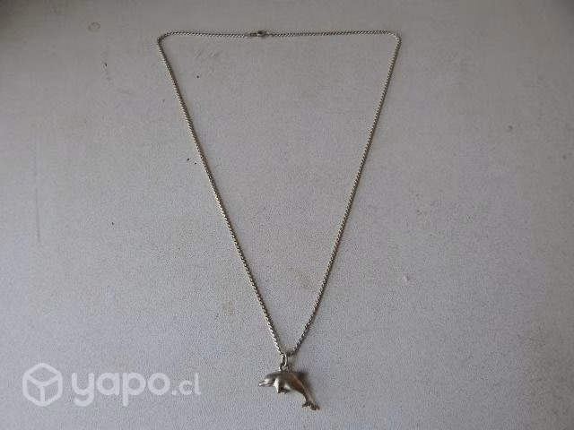 Cadena de plata 925 con figura delfin