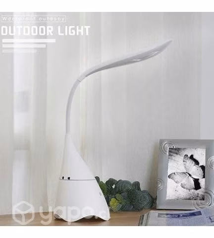 Lampara Recargable Táctil 3 Color Parlante Soporte