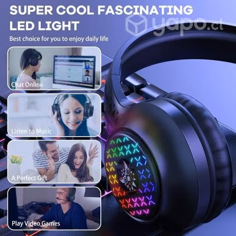 Audífonos Gamer Rgb Onikuma X7 Pro | Ps4 | Phone -