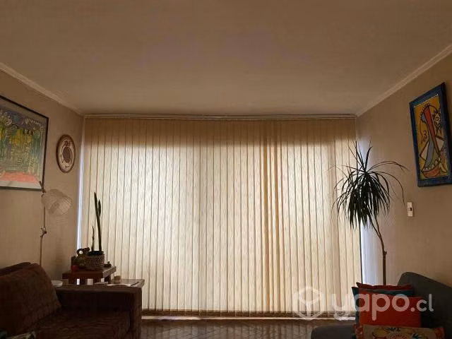 Cortinas verticales tela rustica