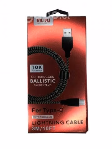 Cable Tipo C 3 Metros Larga Duracion Reforzado - Imagen 2