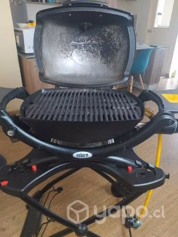 Parrilla Weber Q1200 + Carrito + Funda + Accesorio