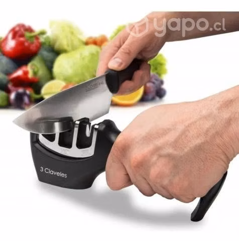 Afilador Manual De Cuchillos Acero Y Cerámico