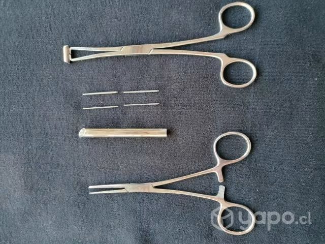 piezas de piercings, pinzas y más