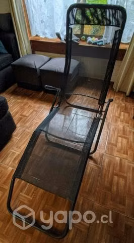 Reposera San Sebastián Negra de jardin