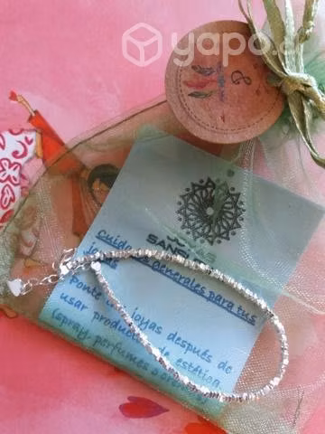 Pulsera plata de ley sterling 925 mostacilla - Imagen 3