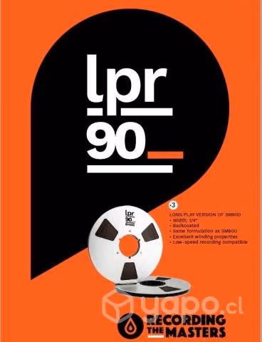 Cinta Reel RTM LPR35 y LPR90 pancake 1/4 X 10,3