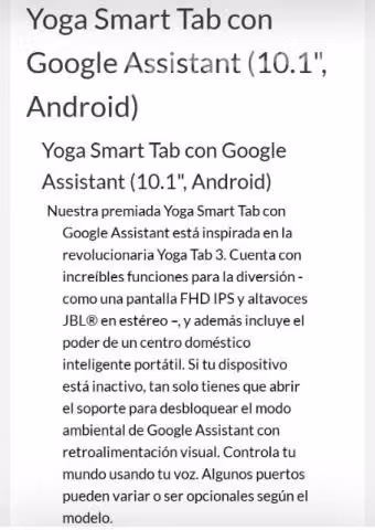 Tablet Lenovo Yoga