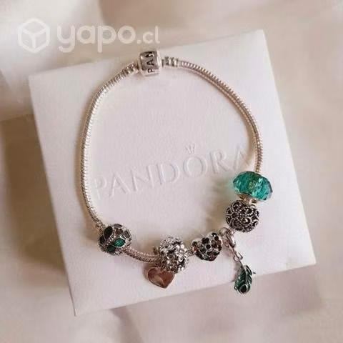 Pulsera Pandora + 7 Charms S925