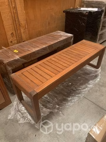 Juego de comedor terraza de madera.,