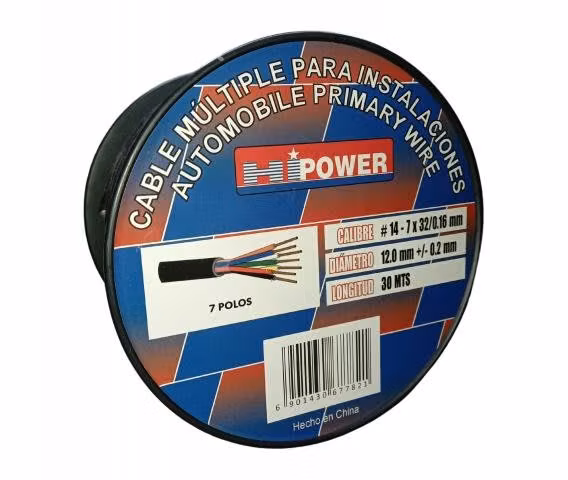 Foco Trasero Led 12v Carro Arrastre Cable 5 Mts