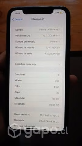 IPhone 11 buen estado 128 gb