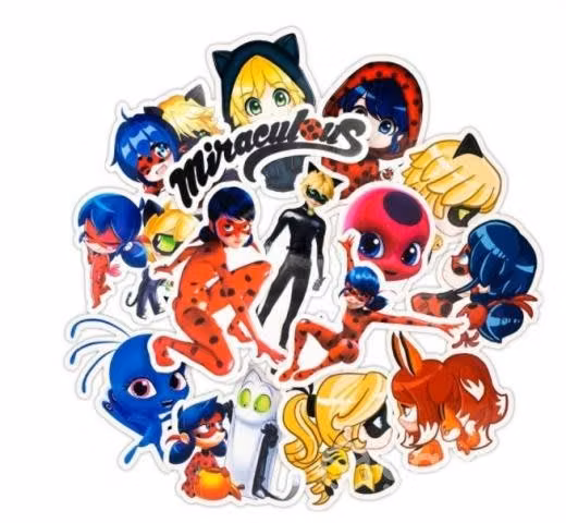 Ladybug Set de 50 Stickers