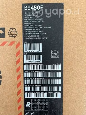 Notebook Asus B450F