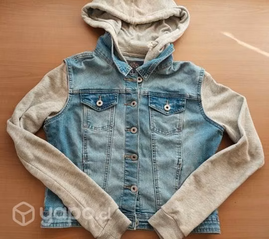 Poleron y chaqueta de jeans - Imagen 2