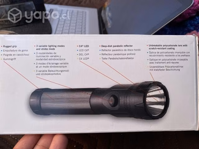 Linterna profesional polystinger led 485 lumenes