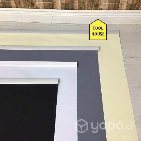 Cortinas grises roller lisa 180x180