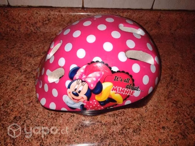 bicicleta niña minnie con casco - Imagen 3