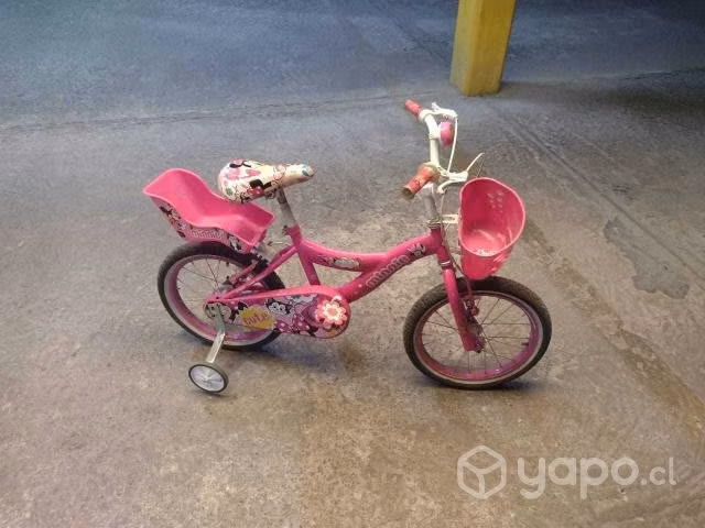 bicicleta niña minnie con casco - Imagen 2