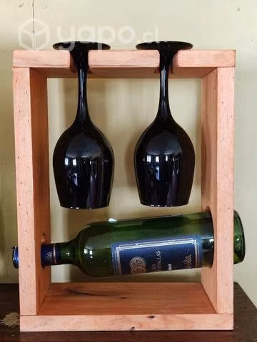 Porta vino y copas