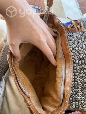 Cartera de cuero traída de marruecos - Imagen 4