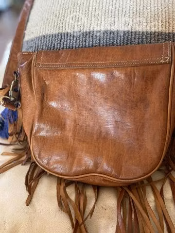 Cartera de cuero traída de marruecos - Imagen 5