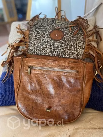 Cartera de cuero traída de marruecos - Imagen 3