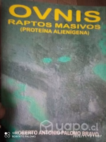 Libro ovnis raptos masivos, nueva obra autor