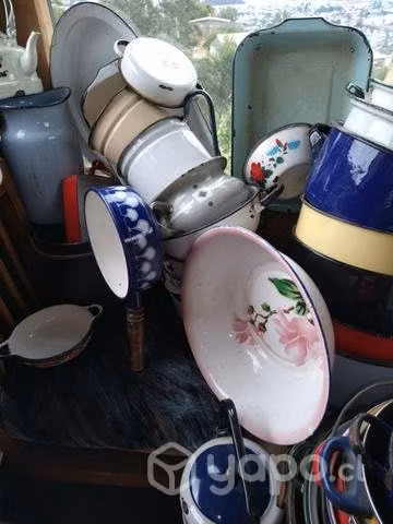 Antigüedades muchos Enlozados de coleccion retro