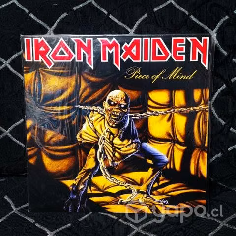 Vinilo iron maiden / piece of mind 1lp+libro 1985