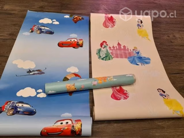 Rollos de papel mural adhesivos