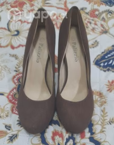 Zapatos Palizzio Gamusa café N38 usado - Imagen 3