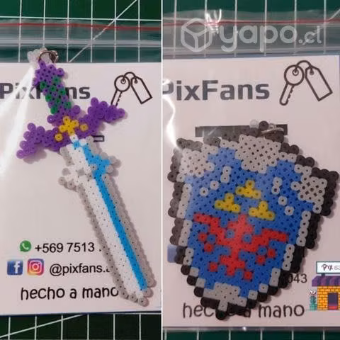 Accesorios pixelados The Legend of Zelda