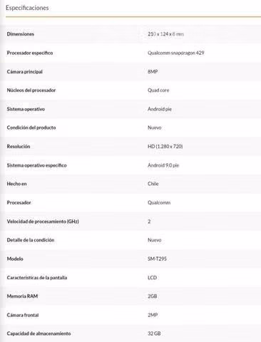 TABLET samsung tab A8" - Imagen 2