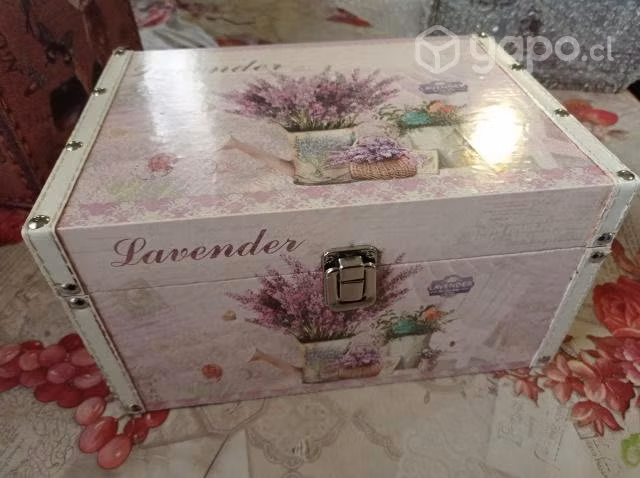 Cajas decorativas de madera dobles - Imagen 4